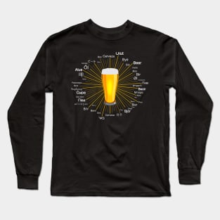 "Beer" in 45 different languages Long Sleeve T-Shirt